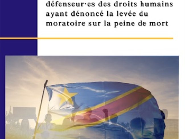 Levée du moratoire en RDC : l’OIAD co-signe un rapport alertant sur les menaces contre les avocats et défenseurs des droits humains